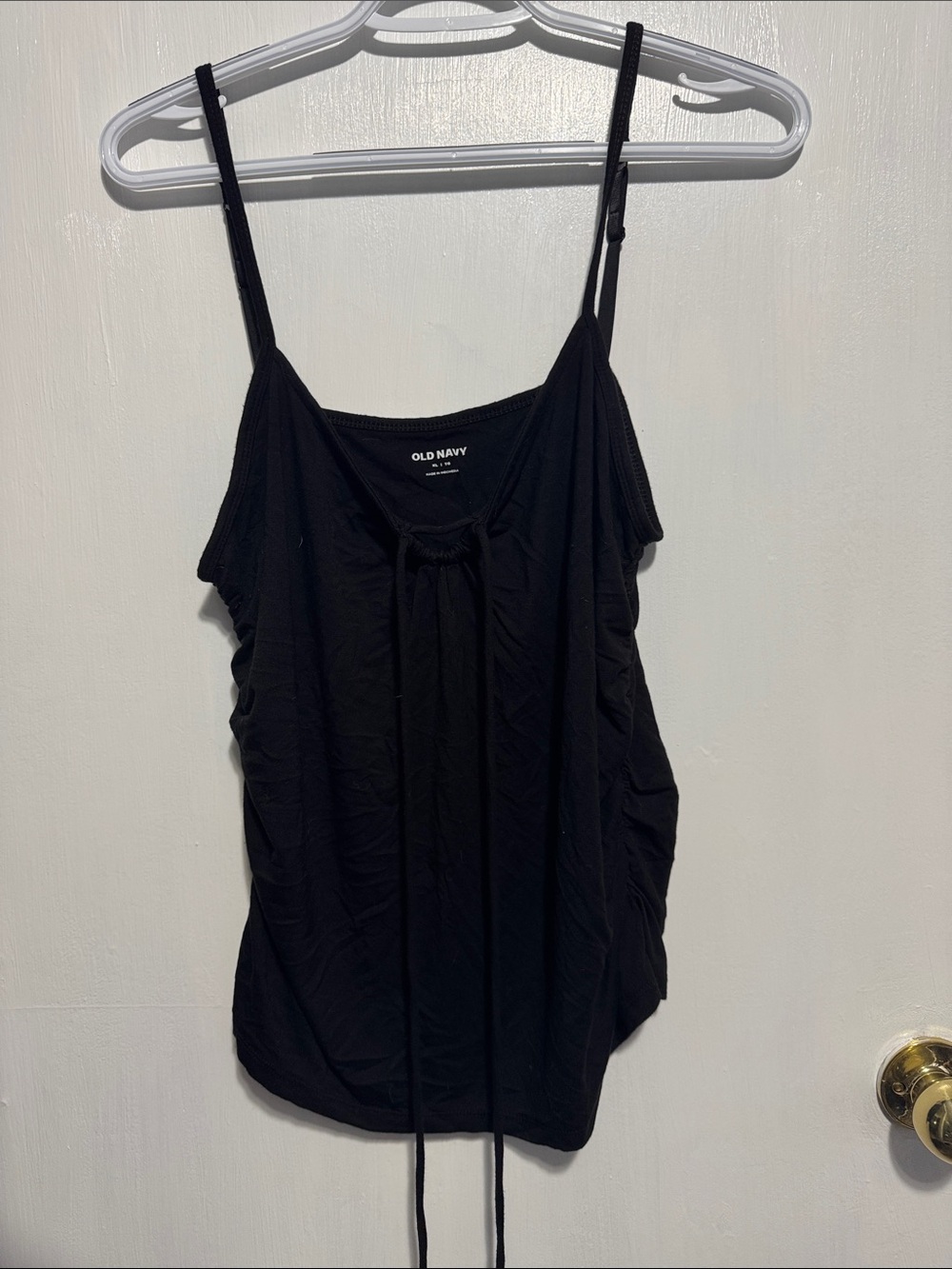 Old Navy Black Spaghetti Strap Camisole with Front Tie